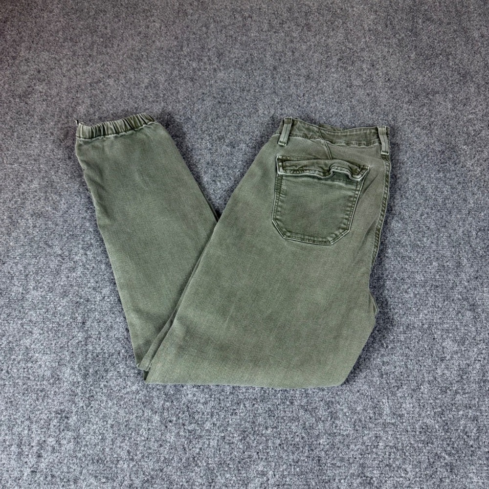 PAIGE Mayslie Jogger Pants Olive Green Utility Slim Stretch Size 28